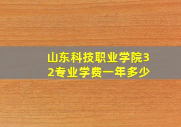 山东科技职业学院3 2专业学费一年多少